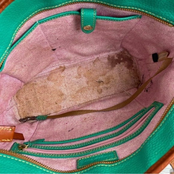 Dooney & Bourke Charleston Spearmint Pebble Shopper Tote Bag - Picture 12 of 13